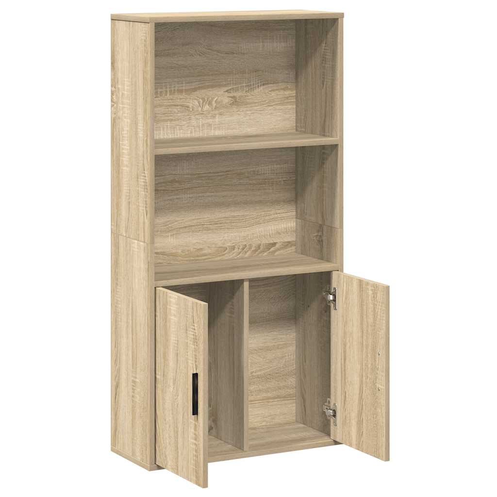 Libreria Rovere Sonoma 60x24x120 cm in Legno Multistrato