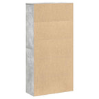 Libreria Grigio Cemento 60x24x120 cm in Legno Multistrato