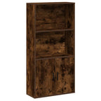 Libreria Rovere Fumo 60x24x120 cm in Truciolato