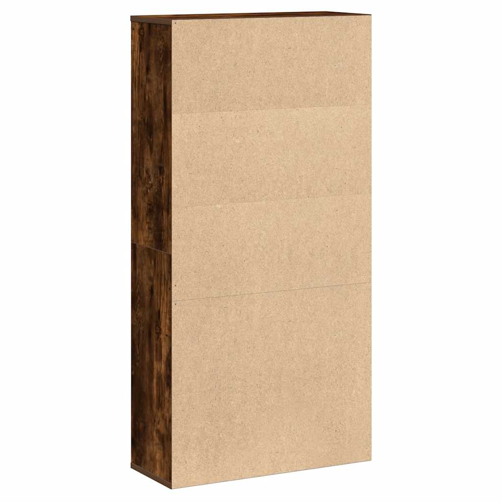Libreria Rovere Fumo 60x24x120 cm in Truciolato