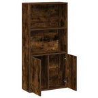 Libreria Rovere Fumo 60x24x120 cm in Truciolato