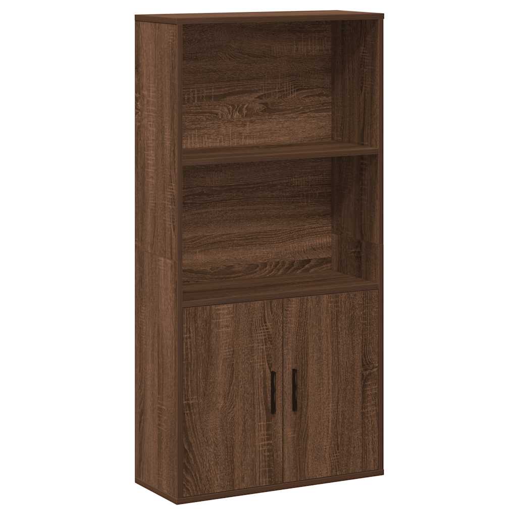 Libreria Rovere Marrone 60x24x120 cm in Legno Multistrato