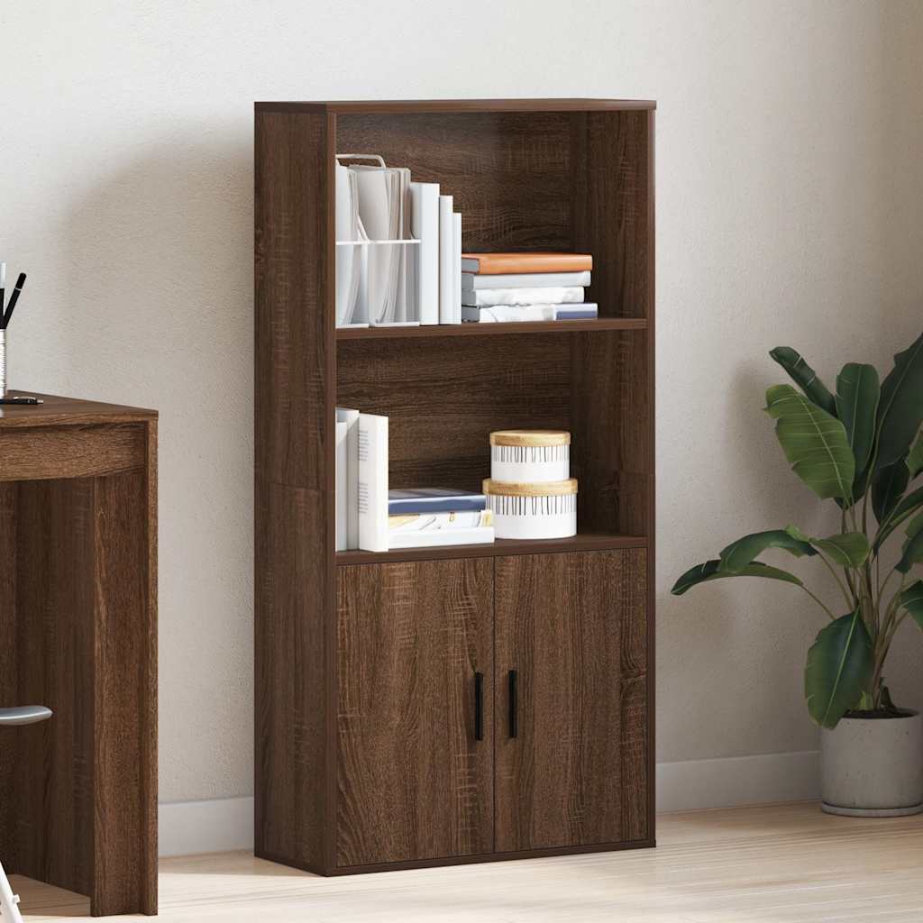 Libreria Rovere Marrone 60x24x120 cm in Legno Multistrato