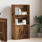 Libreria Legno Vecchio 60x24x120 cm in Legno Multistrato