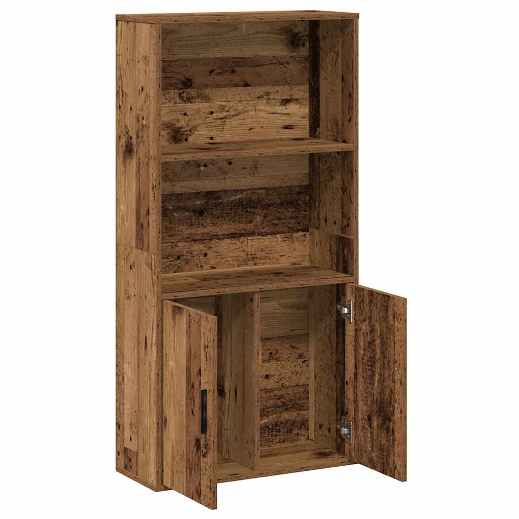 Libreria Legno Vecchio 60x24x120 cm in Legno Multistrato