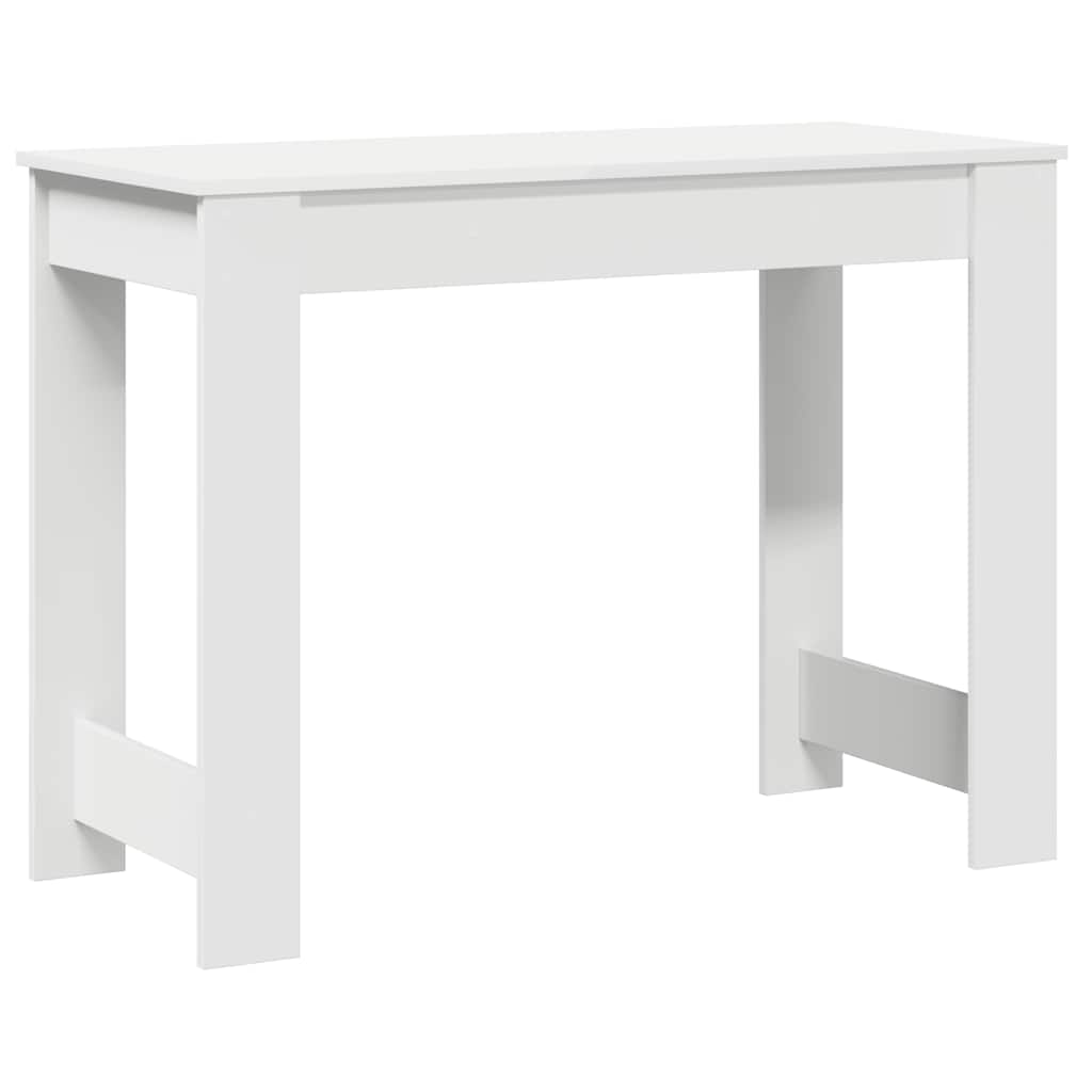 Scrivania Bianca 100x45x75 cm in Legno Multistrato