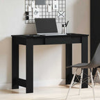 Scrivania Nera 100x45x75 cm in Legno Multistrato