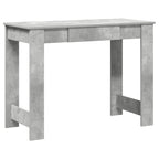 Scrivania Grigio Cemento 100x45x75 cm in Legno Multistrato