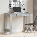 Scrivania Grigio Cemento 100x45x75 cm in Legno Multistrato