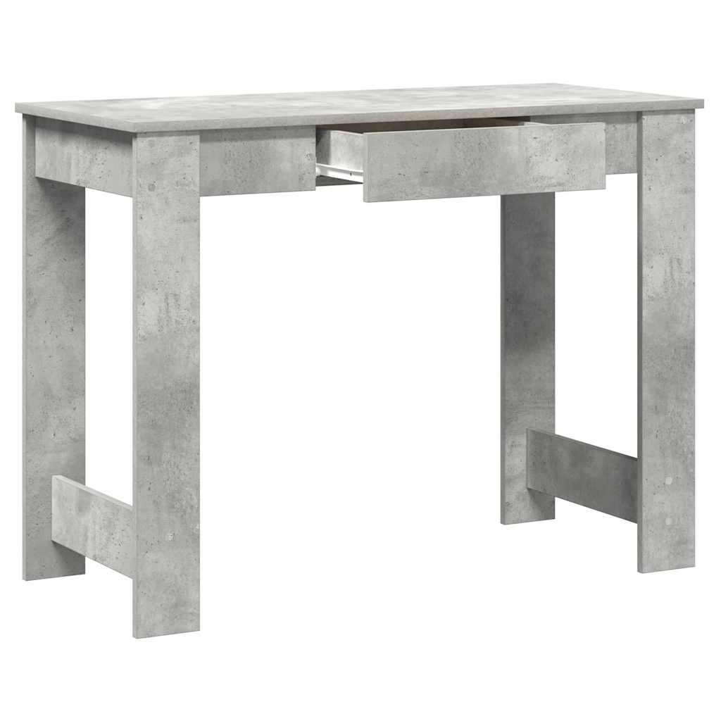Scrivania Grigio Cemento 100x45x75 cm in Legno Multistrato