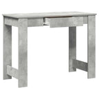 Scrivania Grigio Cemento 100x45x75 cm in Legno Multistrato