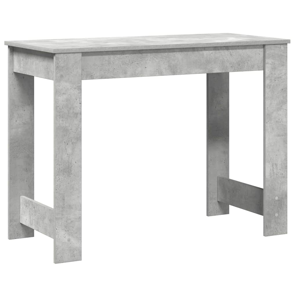 Scrivania Grigio Cemento 100x45x75 cm in Legno Multistrato