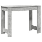 Scrivania Grigio Cemento 100x45x75 cm in Legno Multistrato
