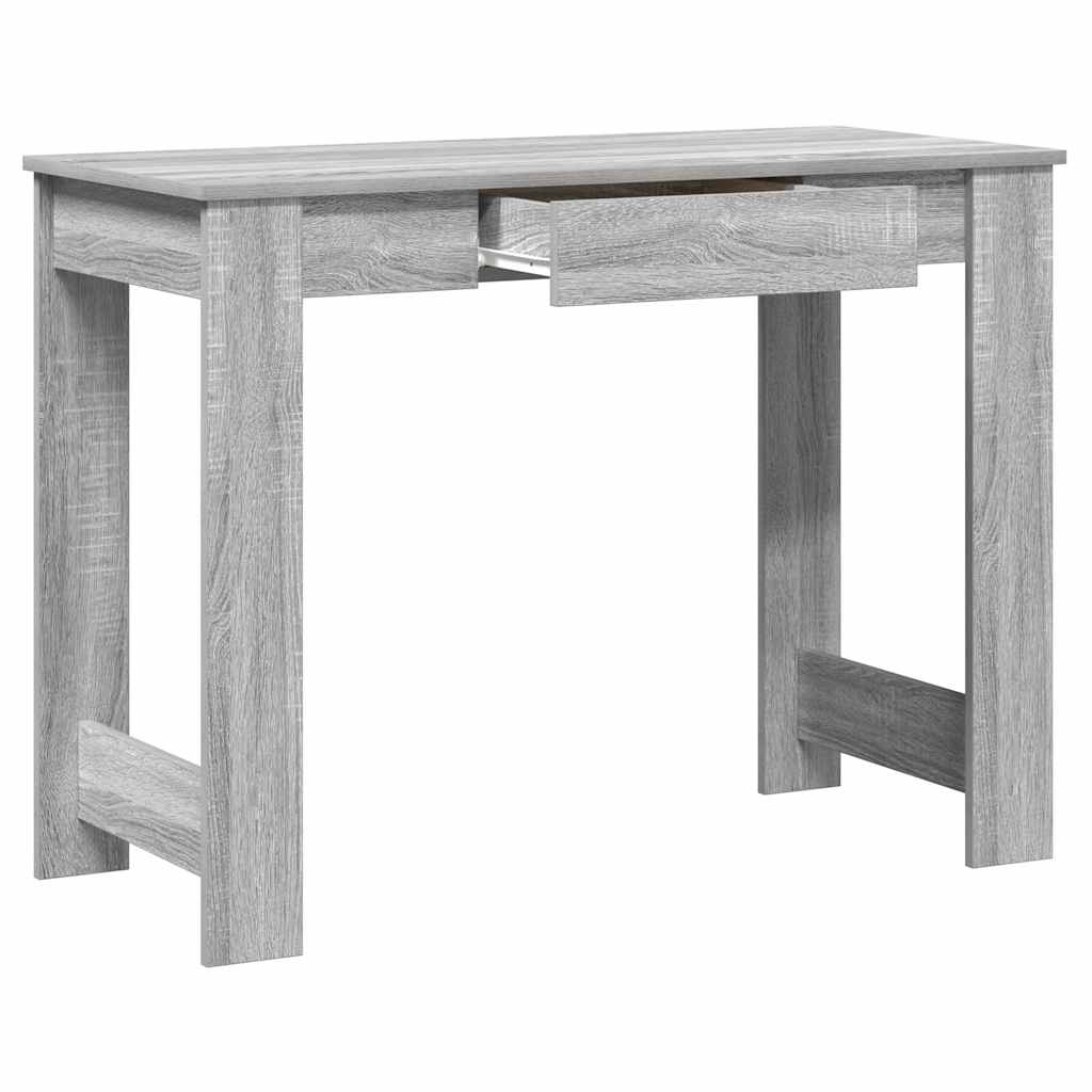 Scrivania Grigio Sonoma 100x45x75 cm in Legno Multistrato