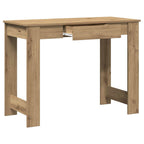Scrivania Rovere Artigianale 100x45x75 cm in Legno Multistrato