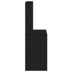 Scrivania con Mensole Nera 100x45x140 cm in Legno Multistrato