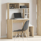 Scrivania Mensole Rovere Sonoma 100x45x140 cm Legno Multistrato