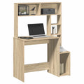Scrivania Mensole Rovere Sonoma 100x45x140 cm Legno Multistrato