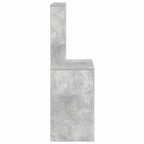 Scrivania Mensole Grigio Cemento 100x45x140cm Legno Multistrato