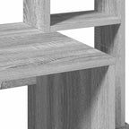 Scrivania Mensole Grigio Sonoma 100x45x140 cm Legno Multistrato