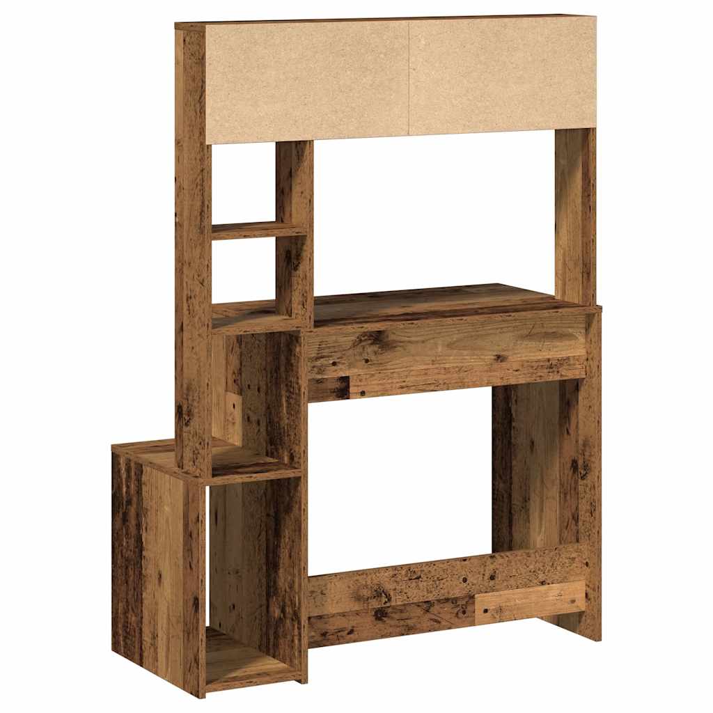 Scrivania Mensole Legno Vecchio 100x45x140 cm Legno Multistrato