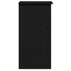 Scrivania con Mensole Nera 84x40x78 cm in Legno Multistrato