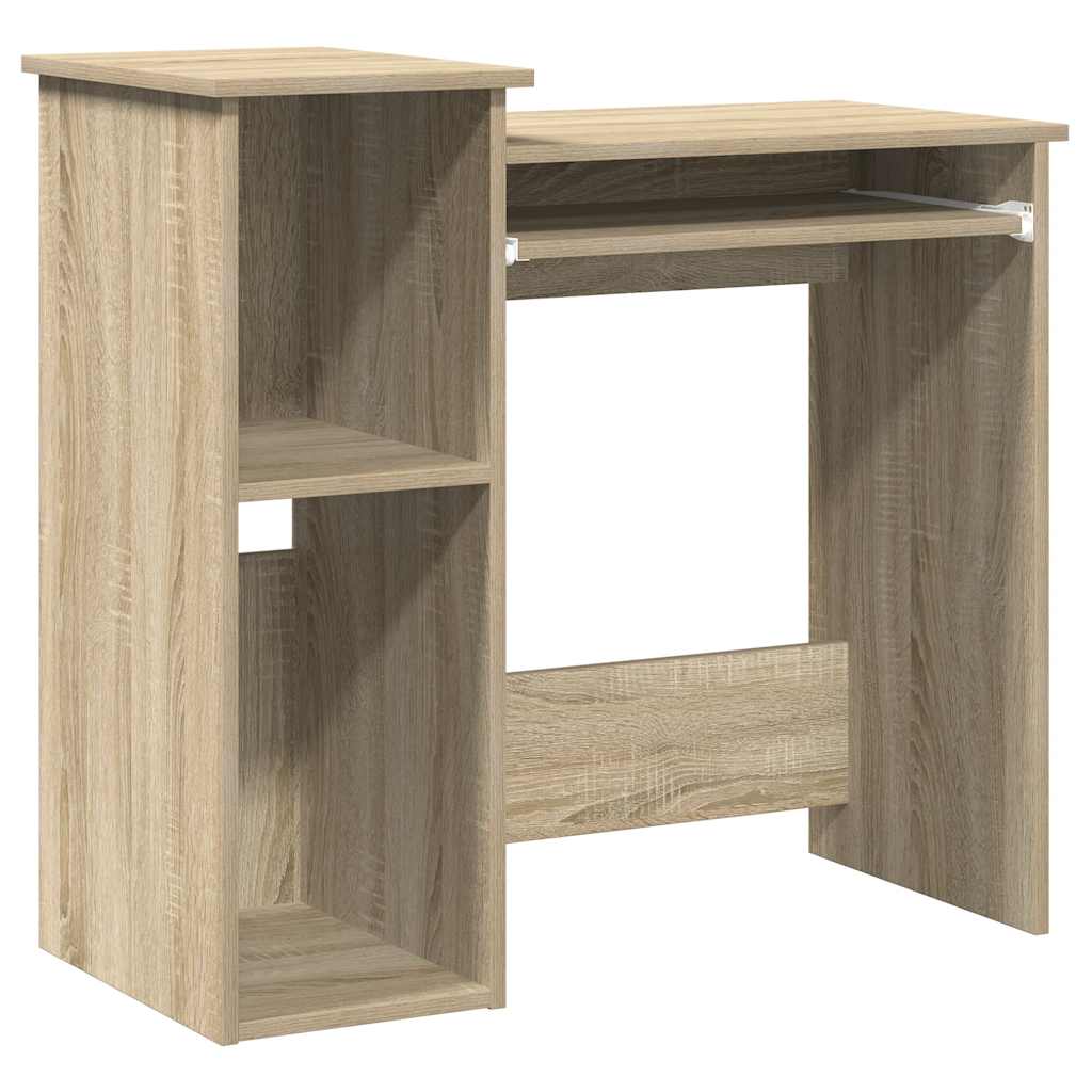 Scrivania e Ripiani Rovere Sonoma 84x40x78 cm Legno Multistrato