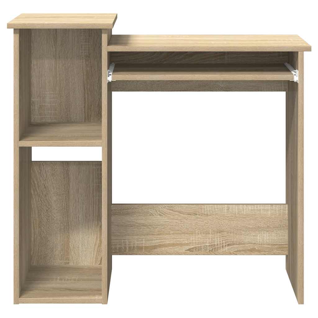 Scrivania e Ripiani Rovere Sonoma 84x40x78 cm Legno Multistrato