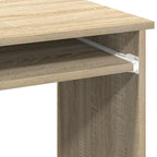 Scrivania e Ripiani Rovere Sonoma 84x40x78 cm Legno Multistrato
