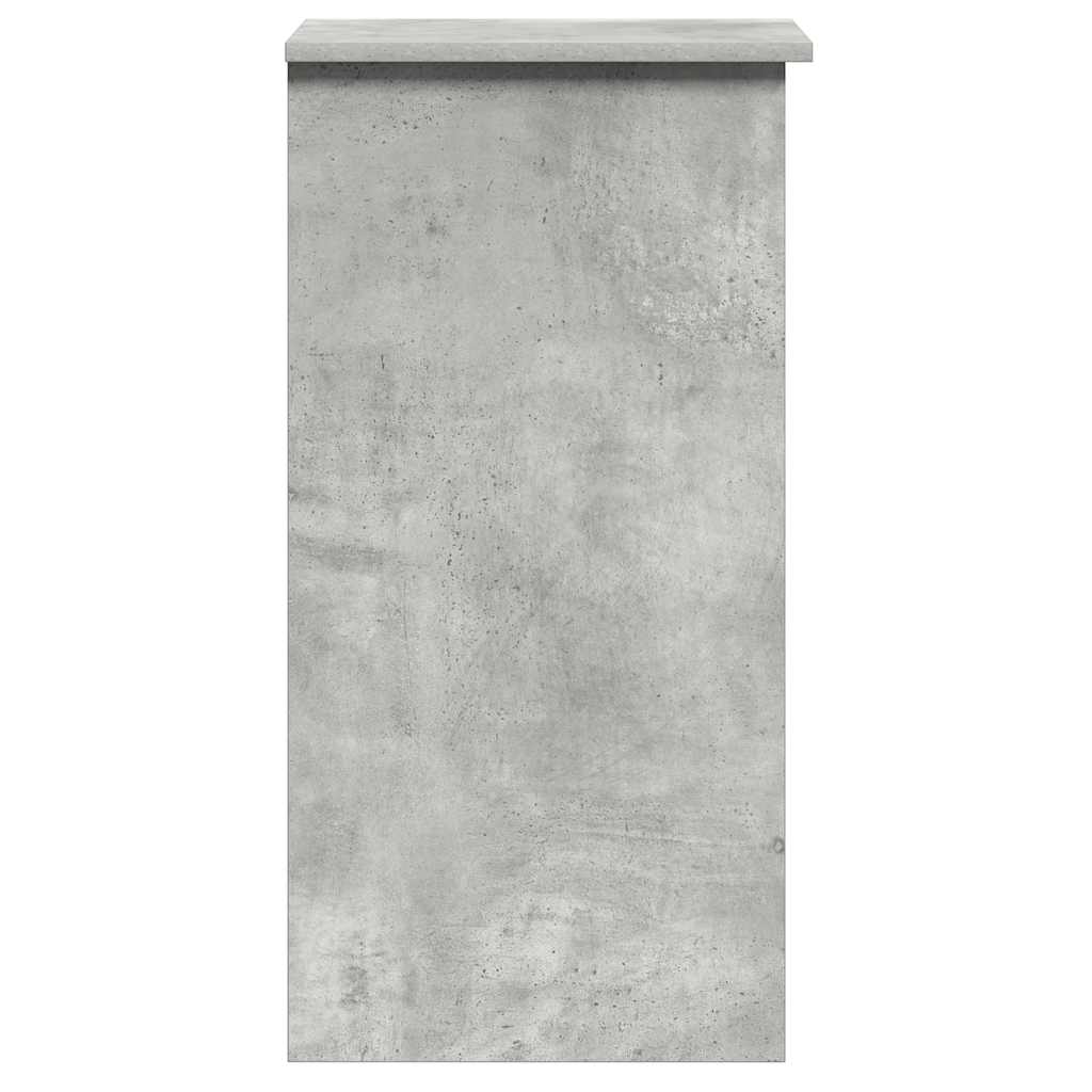 Scrivania Mensole Grigio Cemento 84x40x78 cm Legno Multistrato