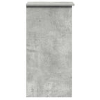 Scrivania Mensole Grigio Cemento 84x40x78 cm Legno Multistrato