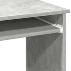 Scrivania Mensole Grigio Cemento 84x40x78 cm Legno Multistrato
