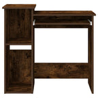 Scrivania Mensole Rovere Fumo 84x40x78 cm Legno Multistrato