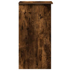 Scrivania Mensole Rovere Fumo 84x40x78 cm Legno Multistrato
