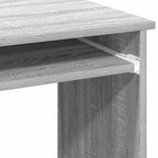 Scrivania Mensole Grigio Sonoma 84x40x78 cm Legno Multistrato