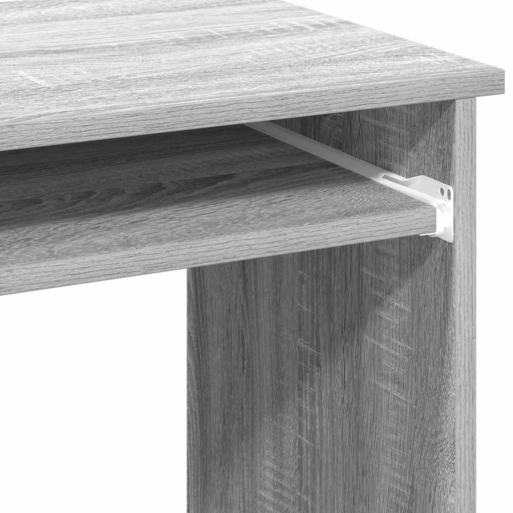 Scrivania Mensole Grigio Sonoma 84x40x78 cm Legno Multistrato