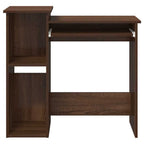 Scrivania Mensole Rovere Marrone 84x40x78 cm Legno Multistrato
