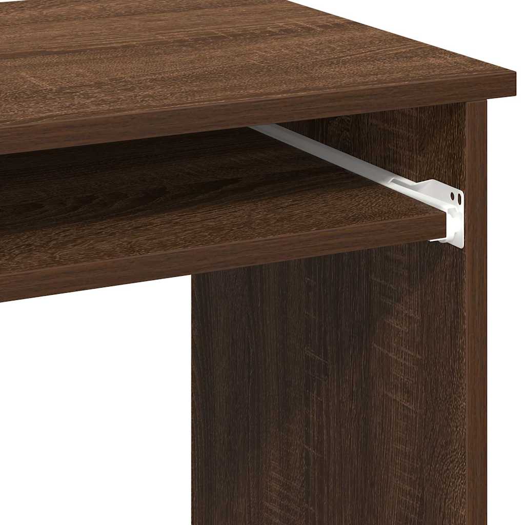 Scrivania Mensole Rovere Marrone 84x40x78 cm Legno Multistrato