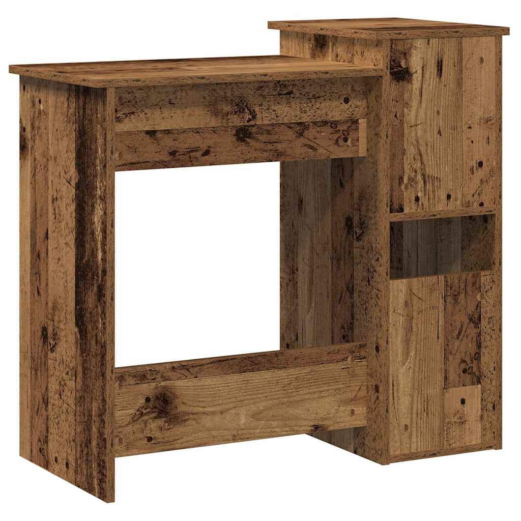 Scrivania Mensole Legno Vecchio 84x40x78 cm Legno Multistrato