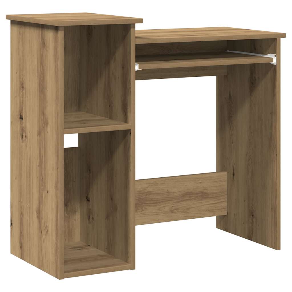 Scrivania Mensole Rovere Artigianale 84x40x78 cm Truciolato