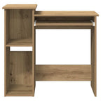 Scrivania Mensole Rovere Artigianale 84x40x78 cm Truciolato