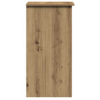 Scrivania Mensole Rovere Artigianale 84x40x78 cm Truciolato