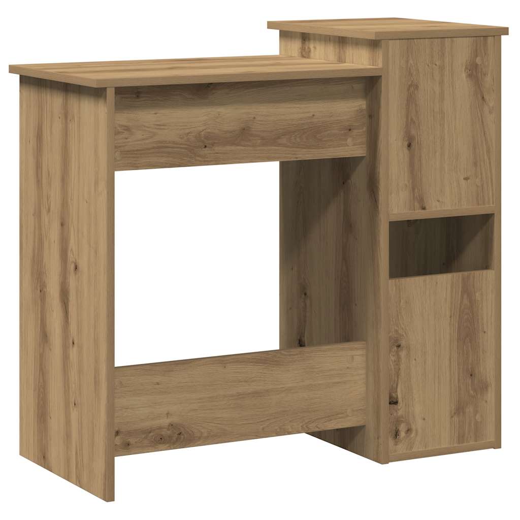 Scrivania Mensole Rovere Artigianale 84x40x78 cm Truciolato