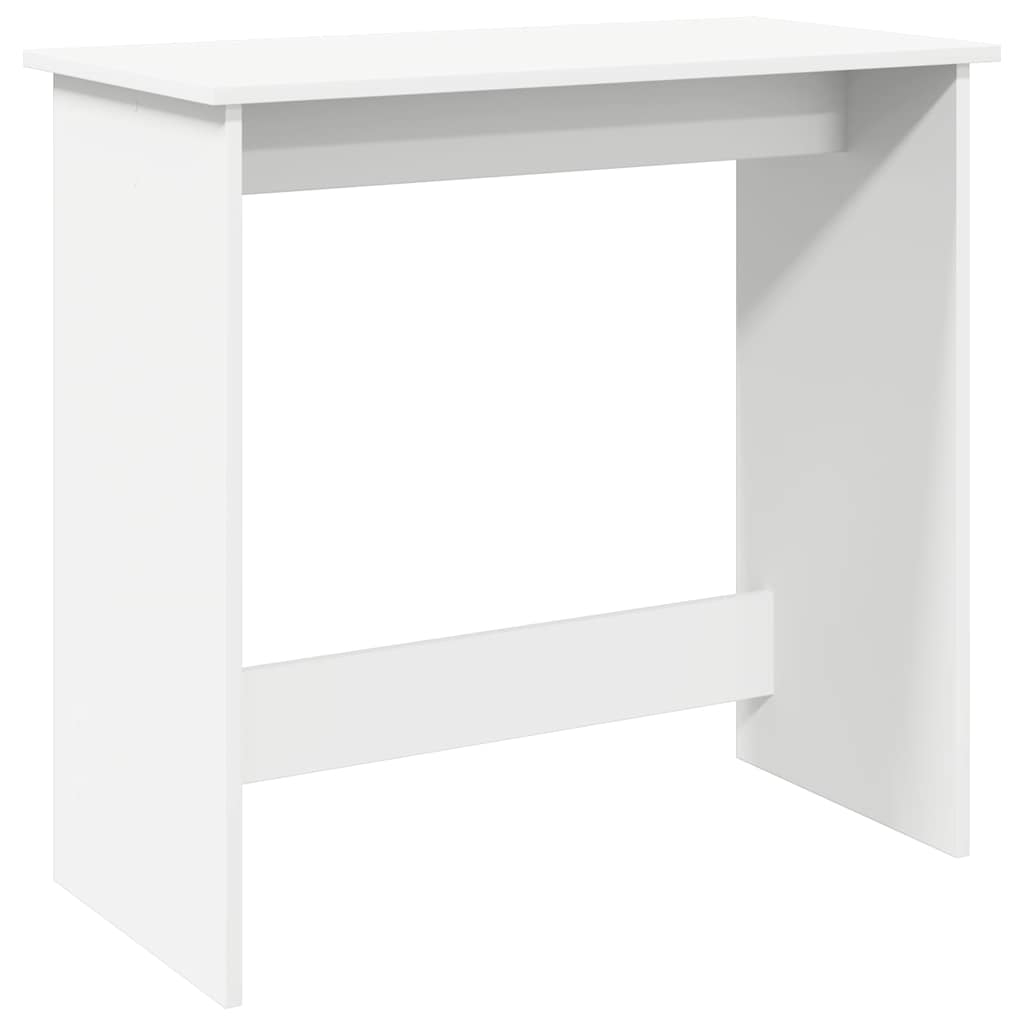 Scrivania Bianca 80x40x75 cm in Legno Multistrato