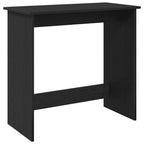 Scrivania Nera 80x40x75 cm in Legno Multistrato