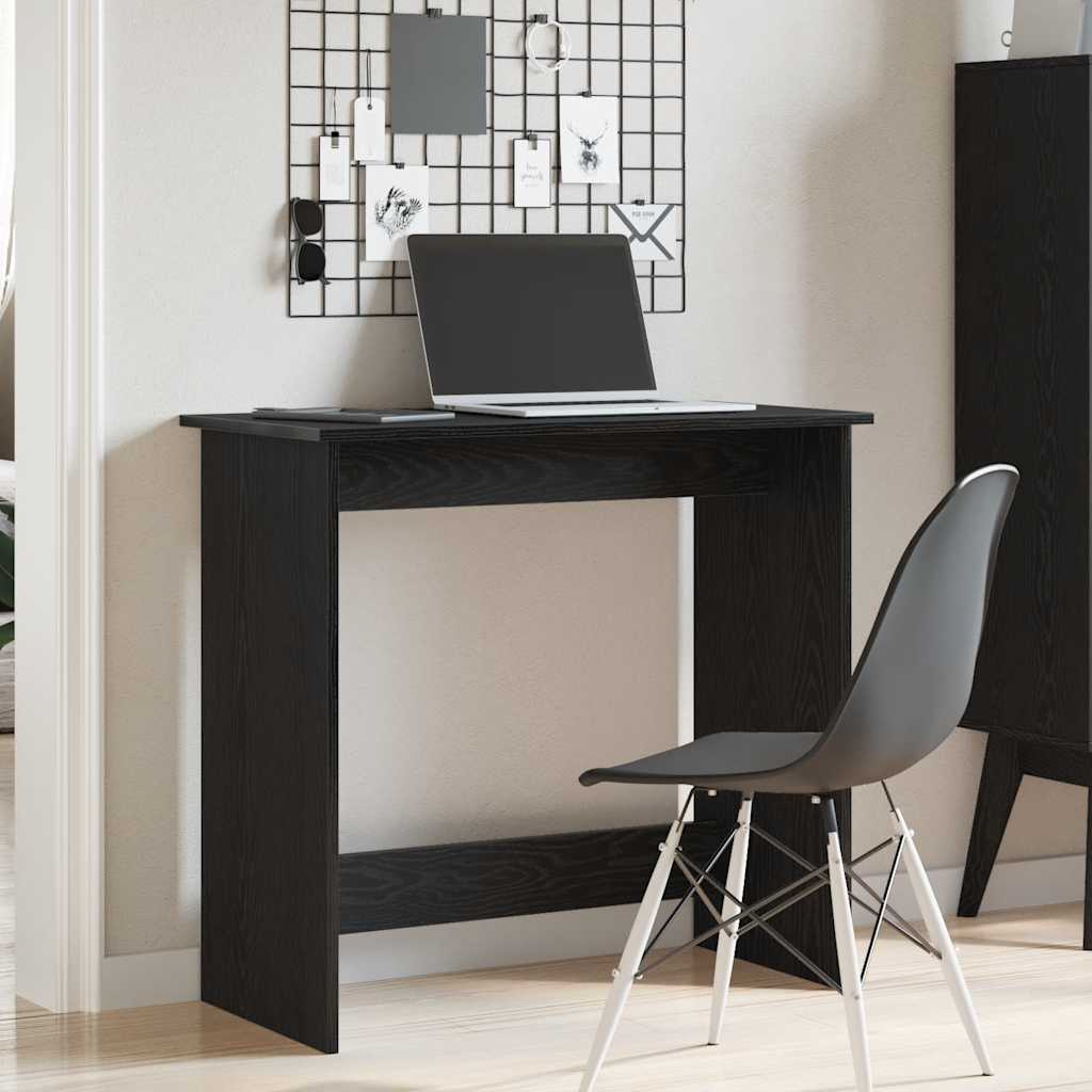 Scrivania Nera 80x40x75 cm in Legno Multistrato