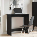 Scrivania Nera 80x40x75 cm in Legno Multistrato