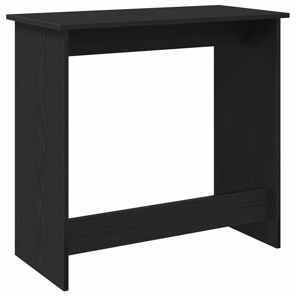 Scrivania Nera 80x40x75 cm in Legno Multistrato
