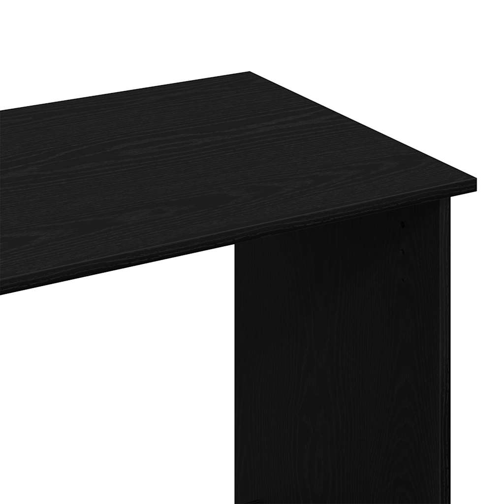Scrivania Nera 80x40x75 cm in Legno Multistrato