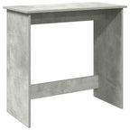 Scrivania Grigio Cemento 80x40x75 cm in Legno Multistrato